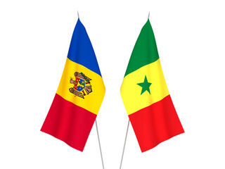 Republic of Senegal and Moldova flags
