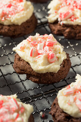 Homemade Peppermint Candycane Chocolate Cookies