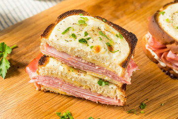 Homemade Croque Monsieur Sandwich