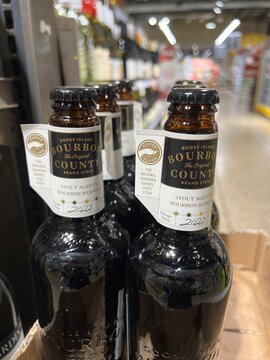 Goose Island Bourbon County 2022 Stout On Display At Whole Foods Market