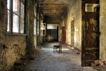 Beelitz Heilstätten Lost Place Sanatorium Lungenheilstätte - obrazy, fototapety, plakaty