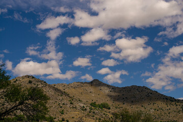 Fototapeta na wymiar A panoramic view of a mountain in Spain near Navalmoral, Avila
