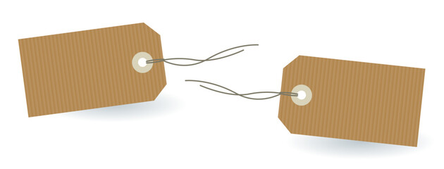 Kraft brown paper label