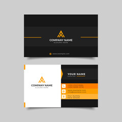 business card White and yellow Corporate Professional design