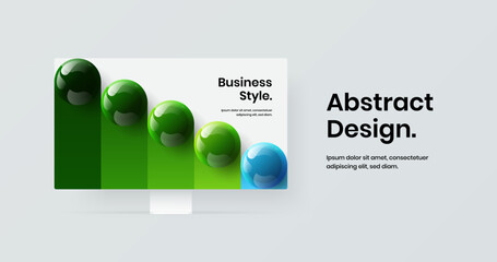 Abstract landing page design vector layout. Amazing computer display mockup web project illustration.