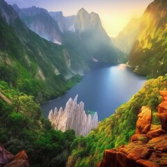 Breath Taking View That Inspires Wanderlust k Realistic Highly Detailed
