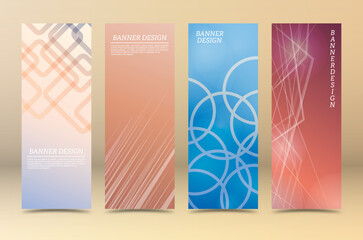 A collectible set of geometric designs for cover templates, brochures, banners, posters and creative decor