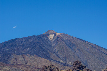 View of the Teide volcano summit. Island of Tenerife, Canary Islands. Spain