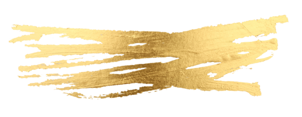Grunge Gold and bronze glitter color smear painting on Png transparent Abstract glow shiny background.
