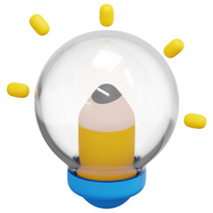 creative design 3d render icon illustration