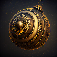 Christmas ornament. Christmas balls studio photography. Christmas sphere high detail. Christmas balls decoration