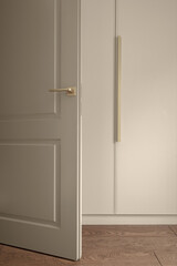 Entrance. Opened door in empty room