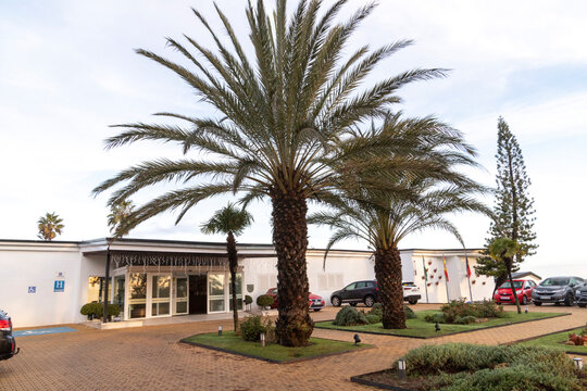 Entrance of the Parador Nacional(hotel) of Ayamonte, Spain.