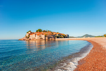 View of the Adriatic Sea and St. Stephen's Island