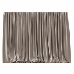 curtain isolated on white background, 3D illustration, cg render
