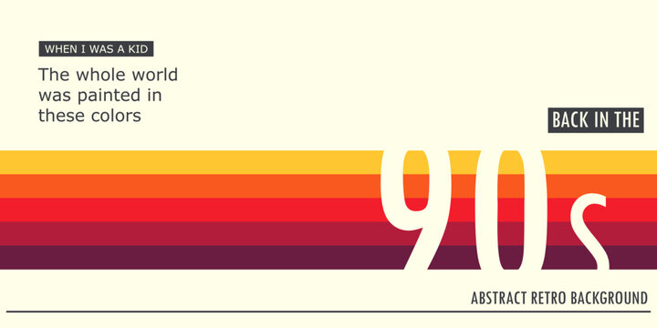 Abstract retro background back in the 90s.