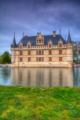 Fototapeta na wymiar Chateau d'Azay-le-Rideau in Loire Valley, France.