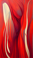 Free abstract line banner background with red wallpaper