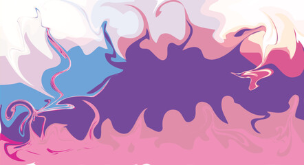 Liquid background with wavy style design stock vector