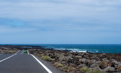 road to the ocean. Canary island