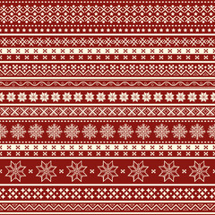 Christmas seamless ornamental pattern - 552679184