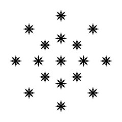 Snow icon. Simple style Christmas holiday poster background symbol. Snow brand logo design element. T-shirt printing. Vector for sticker.