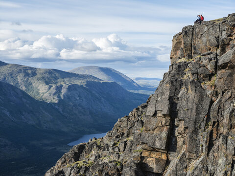 Two women exploring the mountains and wilderness of the Yukon. Feeling alive and vibrant in the beautiful scenery around Haines Junction; Yukon, Canada