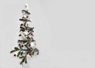 Boże Narodzenie, choinka, kartka świąteczna, dekoracje świąteczne. Christmas decorations, Christmas tree
