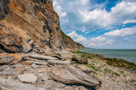 Atlantic coastline at Cape Enrage; Saint John, New Brunswick, Canada