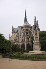 Fototapeta na wymiar The Cathedral of Notre-Dame, Paris, France