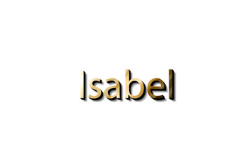 ISABEL NAME 3D 