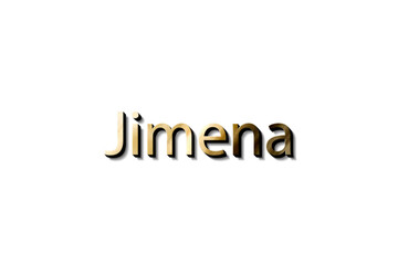 JIMENA NAME 3D 
