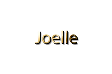 JOELLE NAME 3D