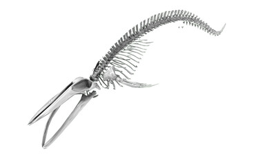 whale skeleton on transparent background  © Edit