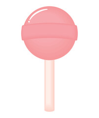 pink candy on stick