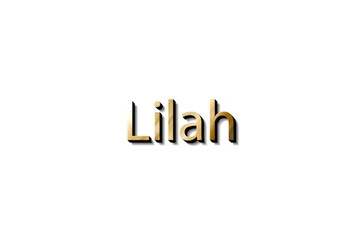 LILAH 3D NAME 