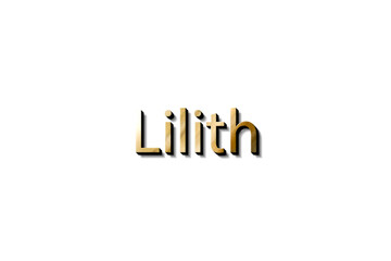 LILITH 3D NAME 