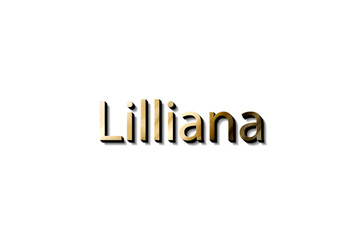 LILLIANA NAME 3D 