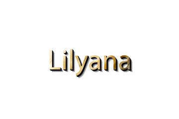 LILYANA NAME 3D 
