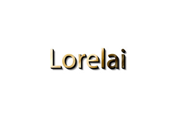LORELAI NAME MOCKUP