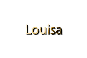 LOUISA 3D NAME 