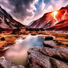 Modern Landscape That Inspires Wanderlust k realistic highly detailed