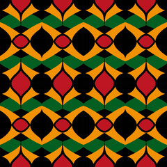 Black history month seamless vector Pattern, repeating texture. Background wallpaper or paper.