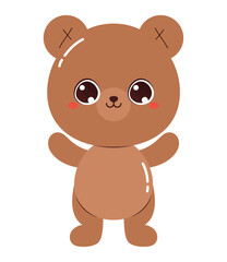 Obraz na płótnie Canvas cute bear design