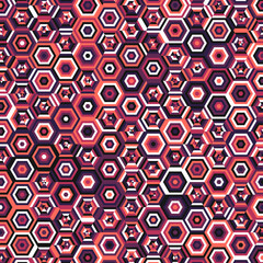  Hexagonal Maze pattern abstract illustration