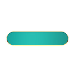 green mint banner bar and flag gold rim