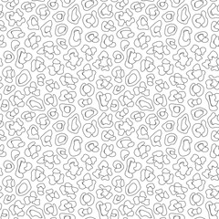 Scribble lines seamless surface pattern. Scrawl doodle print. Freehand linear texture. Modern sketch background