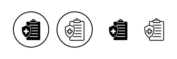 Fototapeta na wymiar Medical insurance icon vector illustration. health insurance sign and symbol