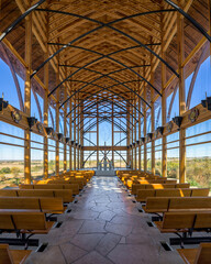 Interior of the modern Holy Family Shrine in Gretna, Nebraska © gnagel