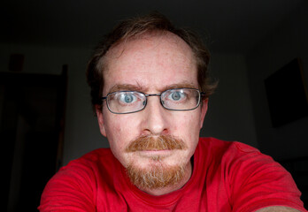 Man looking to screen